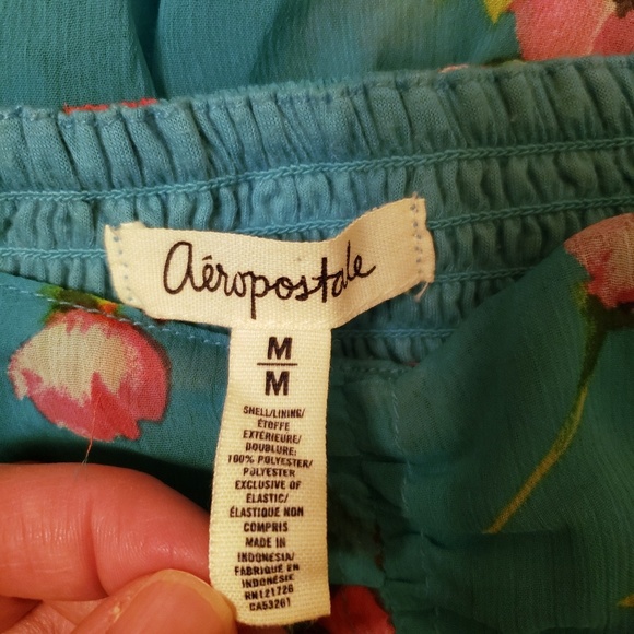 Aeropstale womens blue floral tank dress size M - Picture 5 of 8